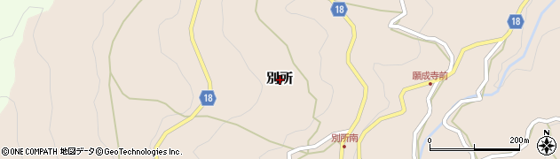 和歌山県海南市別所周辺の地図