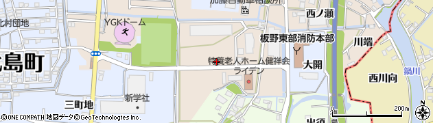 徳島県板野郡北島町太郎八須備後江家周辺の地図