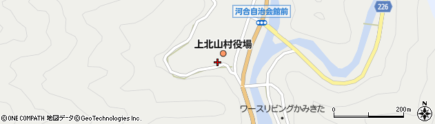 奈良県吉野郡上北山村河合327周辺の地図