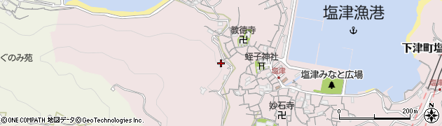 和歌山県海南市下津町塩津周辺の地図