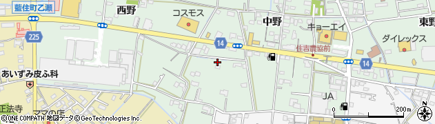 徳島県板野郡藍住町笠木周辺の地図