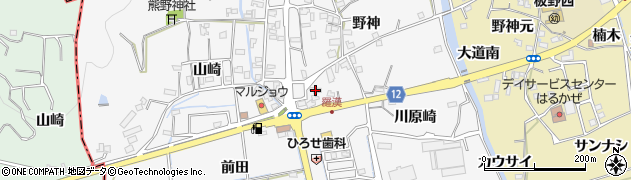 徳島県板野町（板野郡）羅漢（吉田）周辺の地図