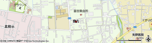 徳島県藍住町（板野郡）富吉（豊吉）周辺の地図