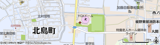 徳島県北島町（板野郡）太郎八須（五反地）周辺の地図