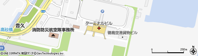 徳島空港（徳島阿波おどり空港）周辺の地図