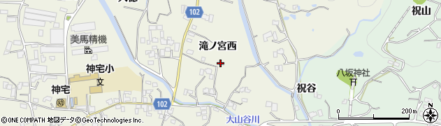 徳島県上板町（板野郡）神宅（滝ノ宮西）周辺の地図