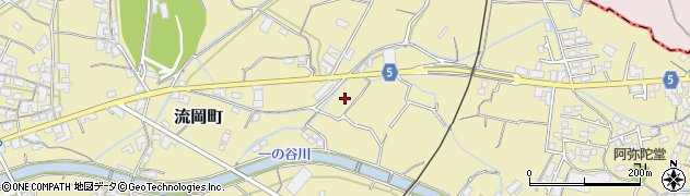 観音寺池田線周辺の地図