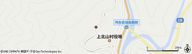 奈良県吉野郡上北山村河合275周辺の地図