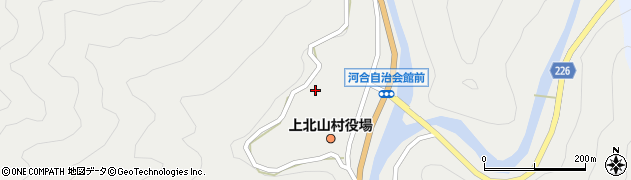 奈良県吉野郡上北山村河合153周辺の地図