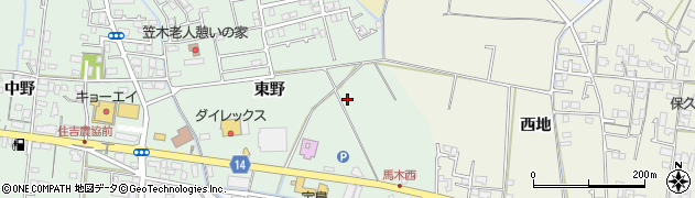 徳島県藍住町（板野郡）笠木（東野）周辺の地図