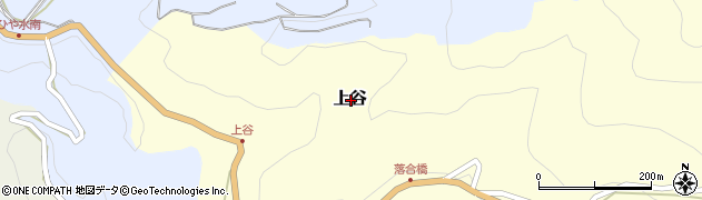 和歌山県海南市上谷周辺の地図