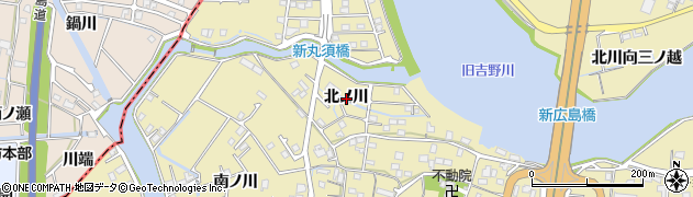 徳島県板野郡松茂町広島北ノ川周辺の地図