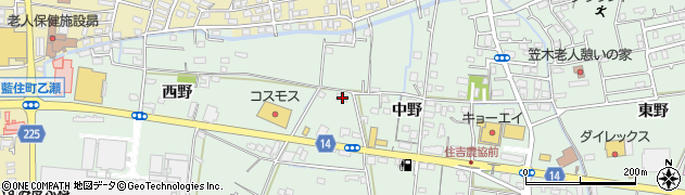 徳島県板野郡藍住町笠木中野75周辺の地図