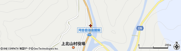 奈良県吉野郡上北山村河合75周辺の地図