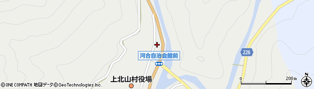 奈良県吉野郡上北山村河合70周辺の地図