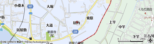 徳島県鳴門市大麻町市場（居内）周辺の地図