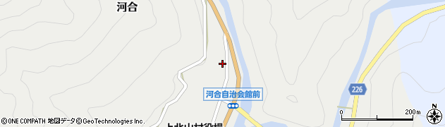 奈良県吉野郡上北山村河合50周辺の地図