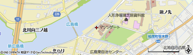 徳島県松茂町（板野郡）広島（三番越）周辺の地図
