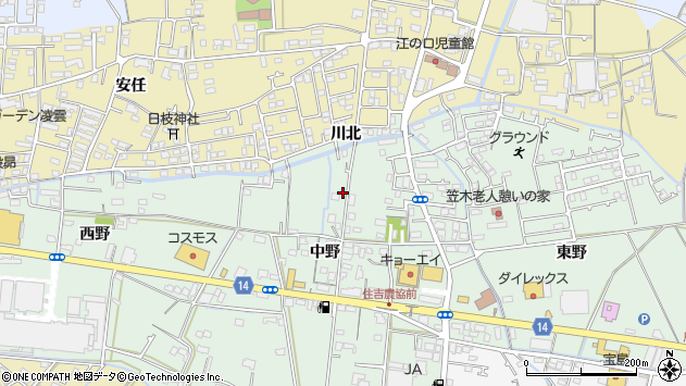 〒771-1262 徳島県板野郡藍住町笠木中野の地図
