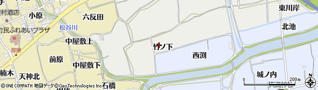 徳島県板野町（板野郡）犬伏（竹ノ下）周辺の地図