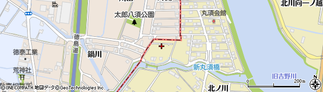 徳島県板野郡松茂町広島丸須42周辺の地図