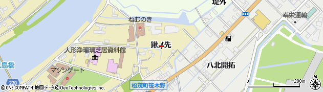 徳島県板野郡松茂町広島鍬ノ先周辺の地図