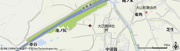 徳島県板野郡上板町神宅寺屋敷5周辺の地図