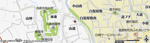 徳島県板野町（板野郡）羅漢（山道）周辺の地図