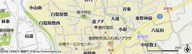徳島県板野町（板野郡）那東（道ブチ）周辺の地図