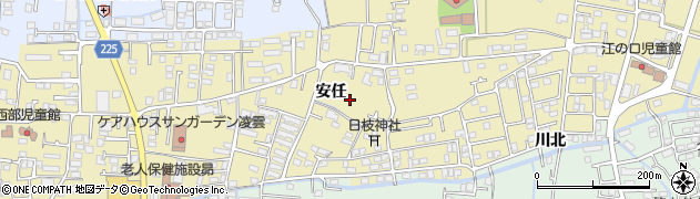 徳島県板野郡藍住町矢上安任周辺の地図