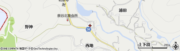 徳島県板野郡上板町泉谷寺ノ下周辺の地図