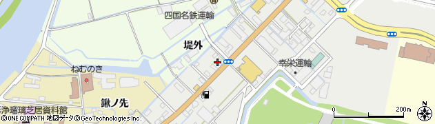 鴨島一福空港店周辺の地図