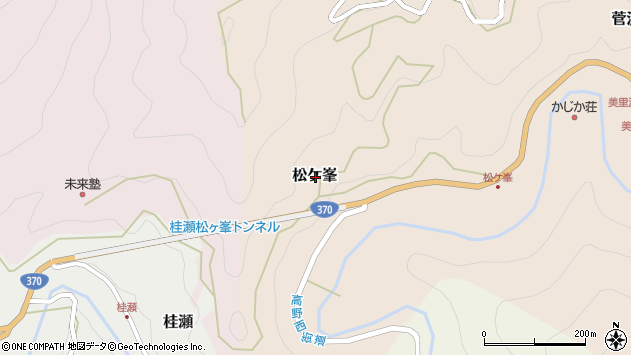 〒640-1366 和歌山県海草郡紀美野町松ケ峯の地図