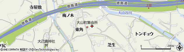 徳島県上板町（板野郡）神宅（芝生）周辺の地図