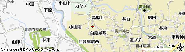 徳島県板野町（板野郡）那東（白髪屋敷）周辺の地図