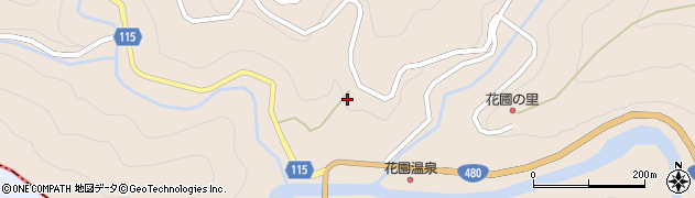 和歌山県伊都郡かつらぎ町花園梁瀬周辺の地図