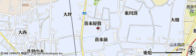 徳島県鳴門市大麻町市場（喜来屋敷）周辺の地図