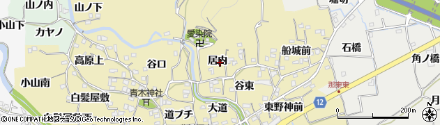 徳島県板野町（板野郡）那東（居内）周辺の地図