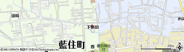 徳島県藍住町（板野郡）富吉（下新田）周辺の地図