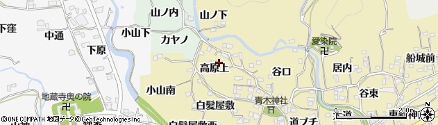 徳島県板野町（板野郡）那東（高原上）周辺の地図