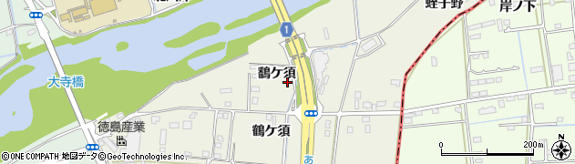 徳島県板野町（板野郡）川端（鷭ケ須）周辺の地図