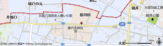 徳島県北島町（板野郡）太郎八須（原川田）周辺の地図