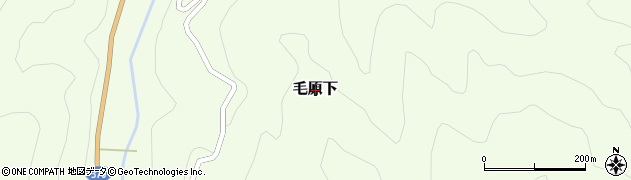 和歌山県海草郡紀美野町毛原下周辺の地図
