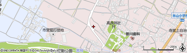 香川県三豊市豊中町本山甲1460周辺の地図