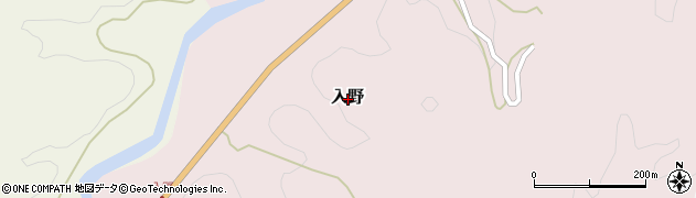 山口県岩国市入野周辺の地図