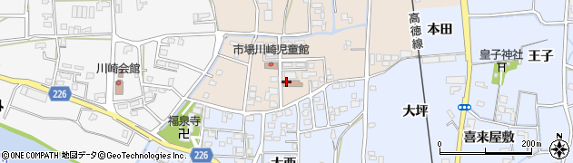 徳島県鳴門市大麻町三俣（前野）周辺の地図