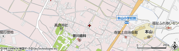 香川県三豊市豊中町本山甲1221周辺の地図
