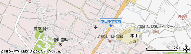 香川県三豊市豊中町本山甲1190周辺の地図