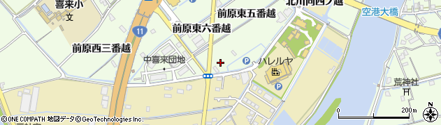 徳島県板野郡松茂町中喜来前原東七番越周辺の地図