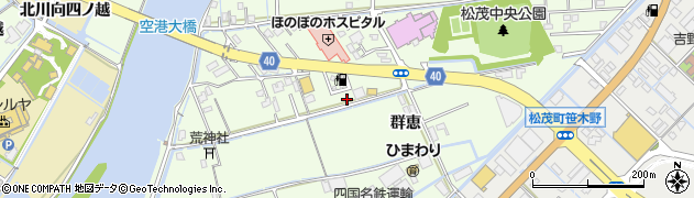 徳島県板野郡松茂町中喜来群恵周辺の地図